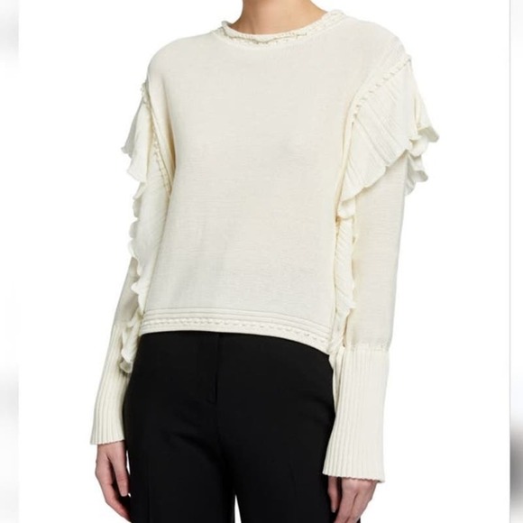 Rebecca Taylor Pointelle Quilt Pullover Size XS - Picture 1 of 9